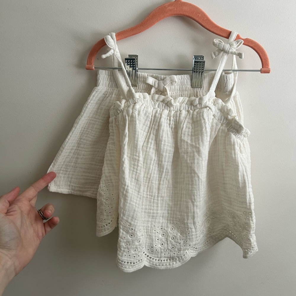 Charming Cream Kids Matching Set